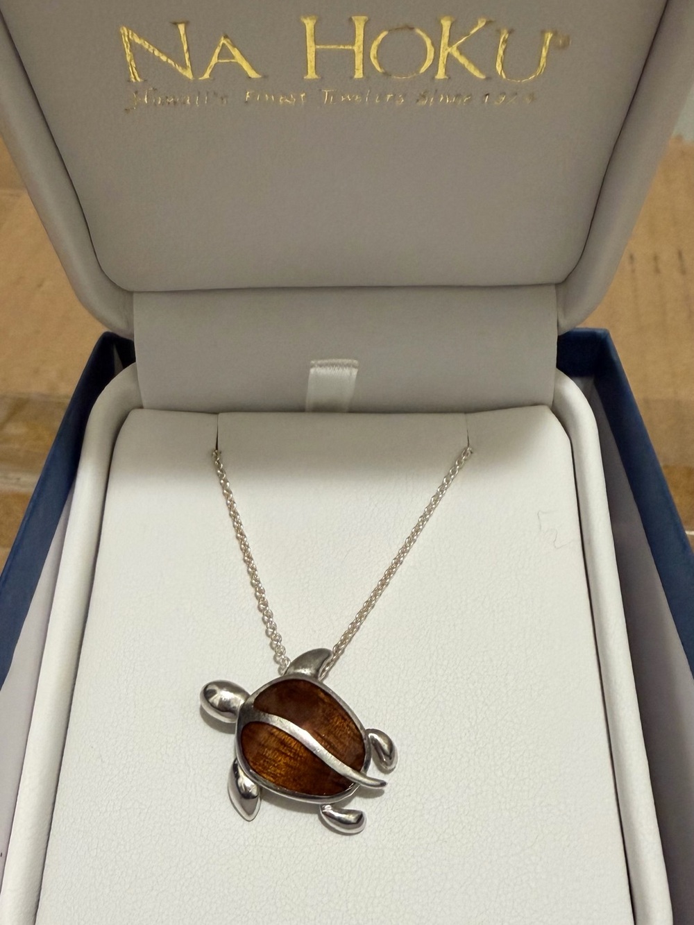 Na Hoku Brown Koa Shell Turtle Pendant Necklace - Women's Jewelry